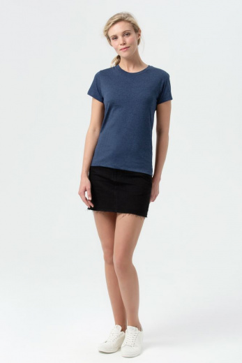 Футболка женская Regent Fit Women, синий меланж в России
