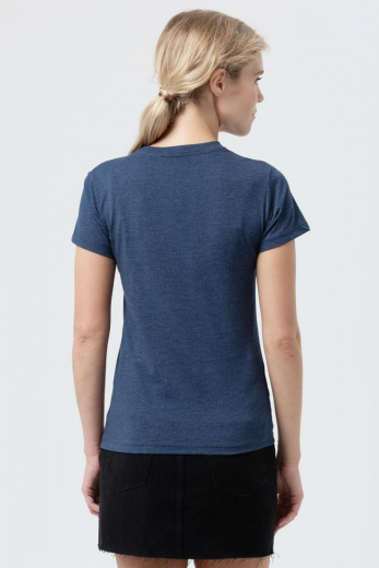 Футболка женская Regent Fit Women, синий меланж в России